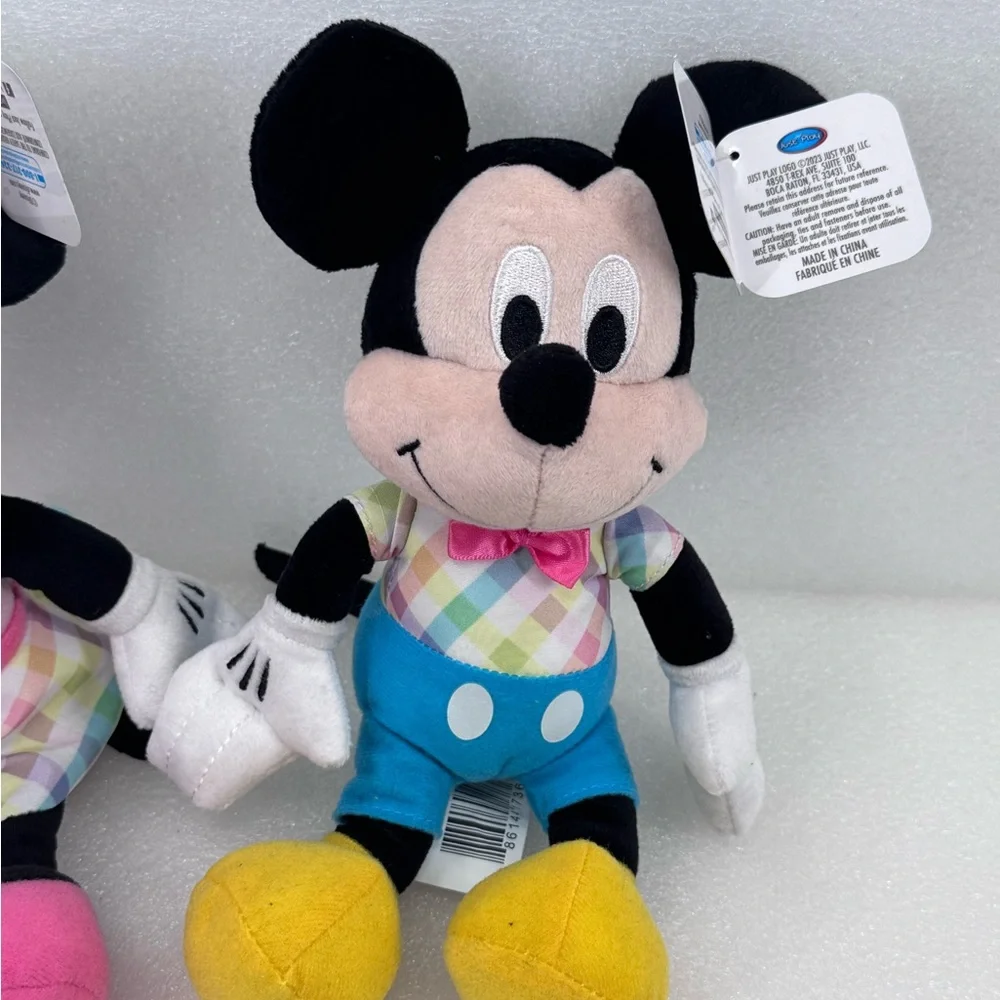 Disney Mickey & Minnie Mouse Easter Spring Plush Small 9” 2023 Just Play